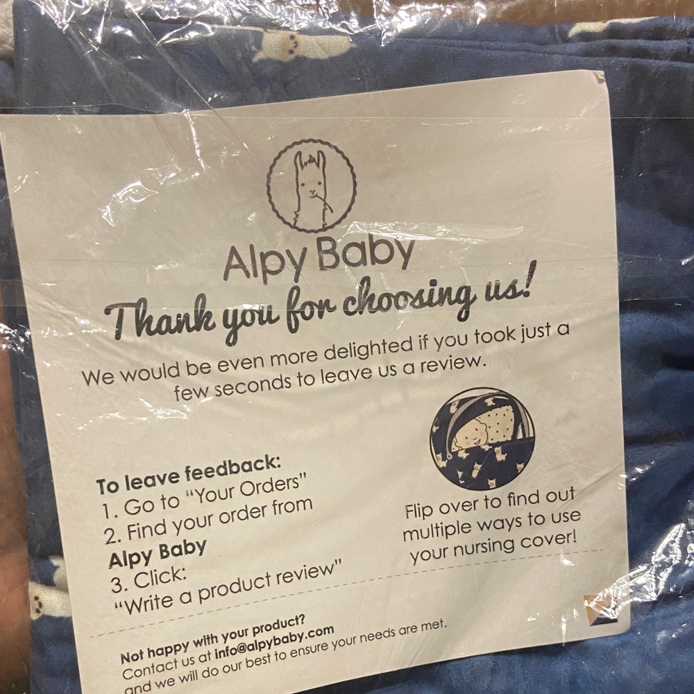 Blue Nursing Cover